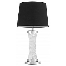 Настольная лампа декоративная lumina deco villanova ldt 302 chr-bk